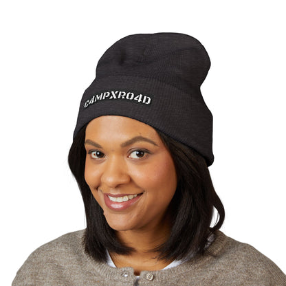 C4MPXR04D Embroidered Beanie | Cuffed Knit Hat