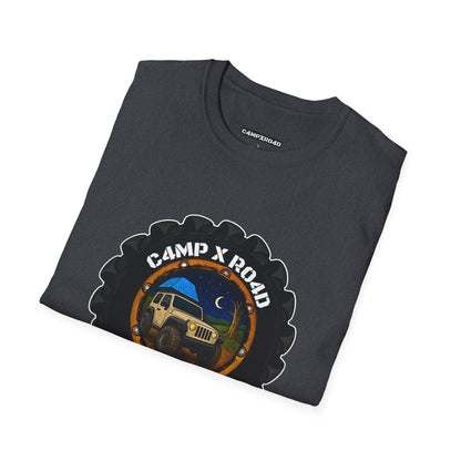 C4MPXRO4D Camper Badge Soft Tee | Graphic T-Shirt