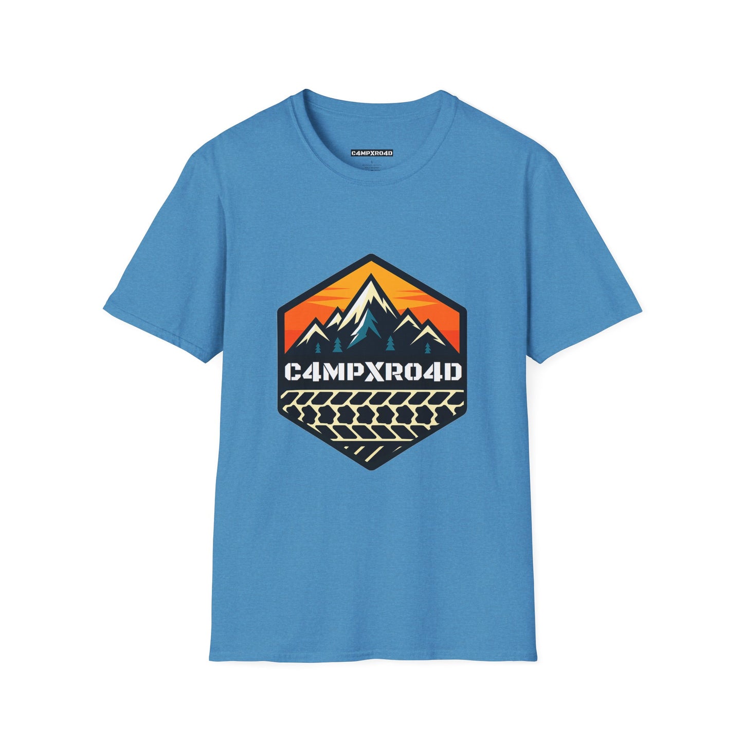 C4MPXRO4D Hexa Shield Camper Badge Soft Tee | Graphic T-Shirt