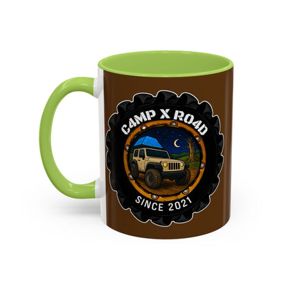 C4MPXRO4D Camper Badge Mug | Accent Coffee Mug 11oz 15oz