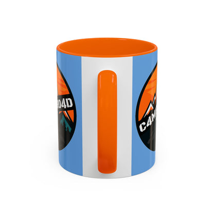 C4MPXRO4D Rounded Shield Camper Badge Mug | Accent Coffee Mug 11oz 15oz