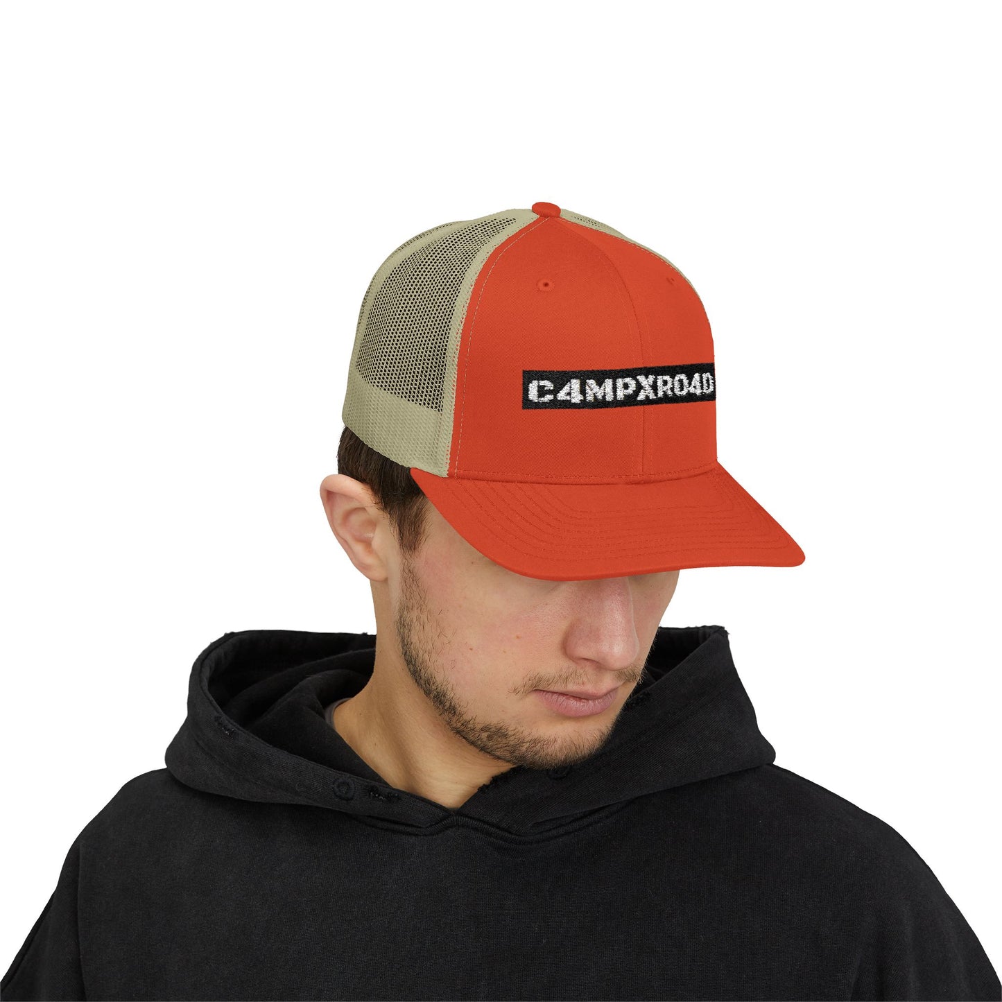 C4MPXRO4D logo Cap | Trucker Snapback Mesh Hat