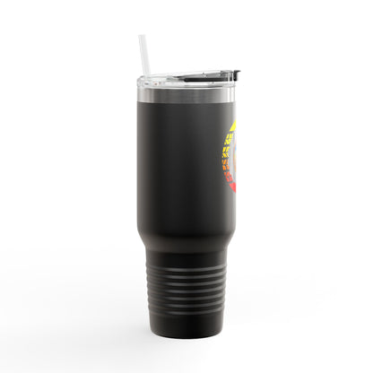 C4MPXRO4D Summer Camper Badge 40oz Travel Mug | Insulated Tumbler with Straw