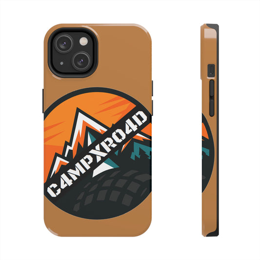 C4MPXRO4D Rounded Shield Camper Badge Phone Case | Tough Phone Case