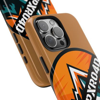 C4MPXRO4D Rounded Shield Camper Badge Phone Case | Tough Phone Case