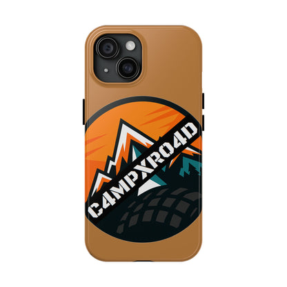 C4MPXRO4D Rounded Shield Camper Badge Phone Case | Tough Phone Case