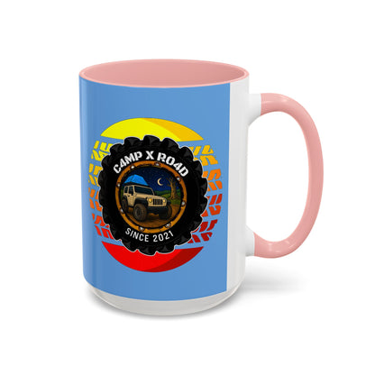 C4MPXRO4D Summer Camper Badge Mug | Accent Coffee Mug 11oz 15oz