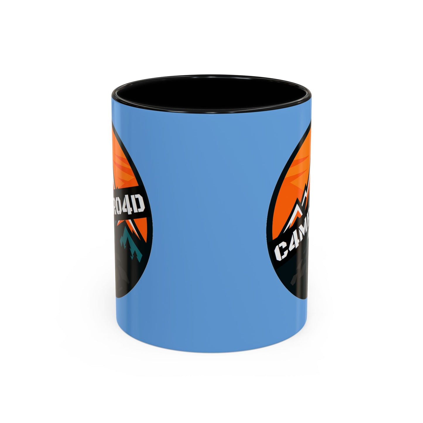 C4MPXRO4D Rounded Shield Camper Badge Mug | Accent Coffee Mug 11oz 15oz