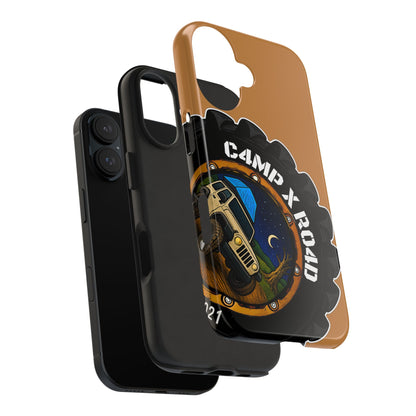 C4MPXRO4D Camper Badge Phone Case | Tough Phone Case