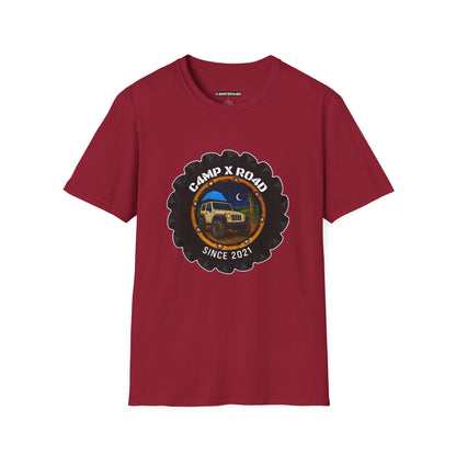 C4MPXRO4D Camper Badge Soft Tee | Graphic T-Shirt