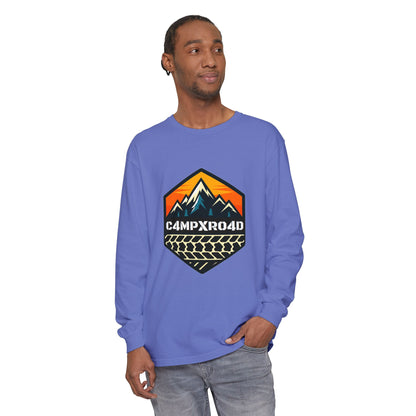 C4MPXRO4D Hexa Shield Camper Badge T-Shirt | Long Sleeve