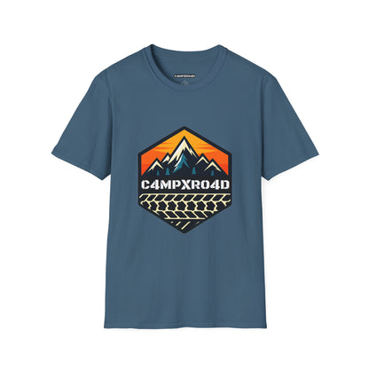 C4MPXRO4D Hexa Shield Camper Badge Soft Tee | Graphic T-Shirt