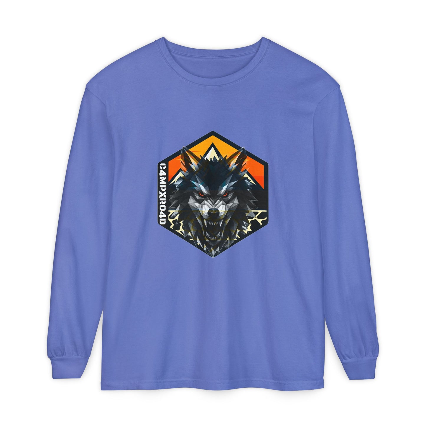 C4MPXRO4D Wolf Shield Camper Badge T-Shirt | Long Sleeve