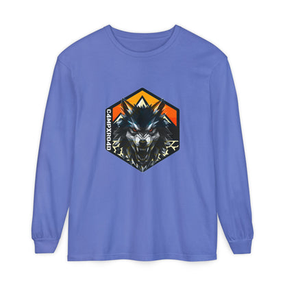 C4MPXRO4D Wolf Shield Camper Badge T-Shirt | Long Sleeve