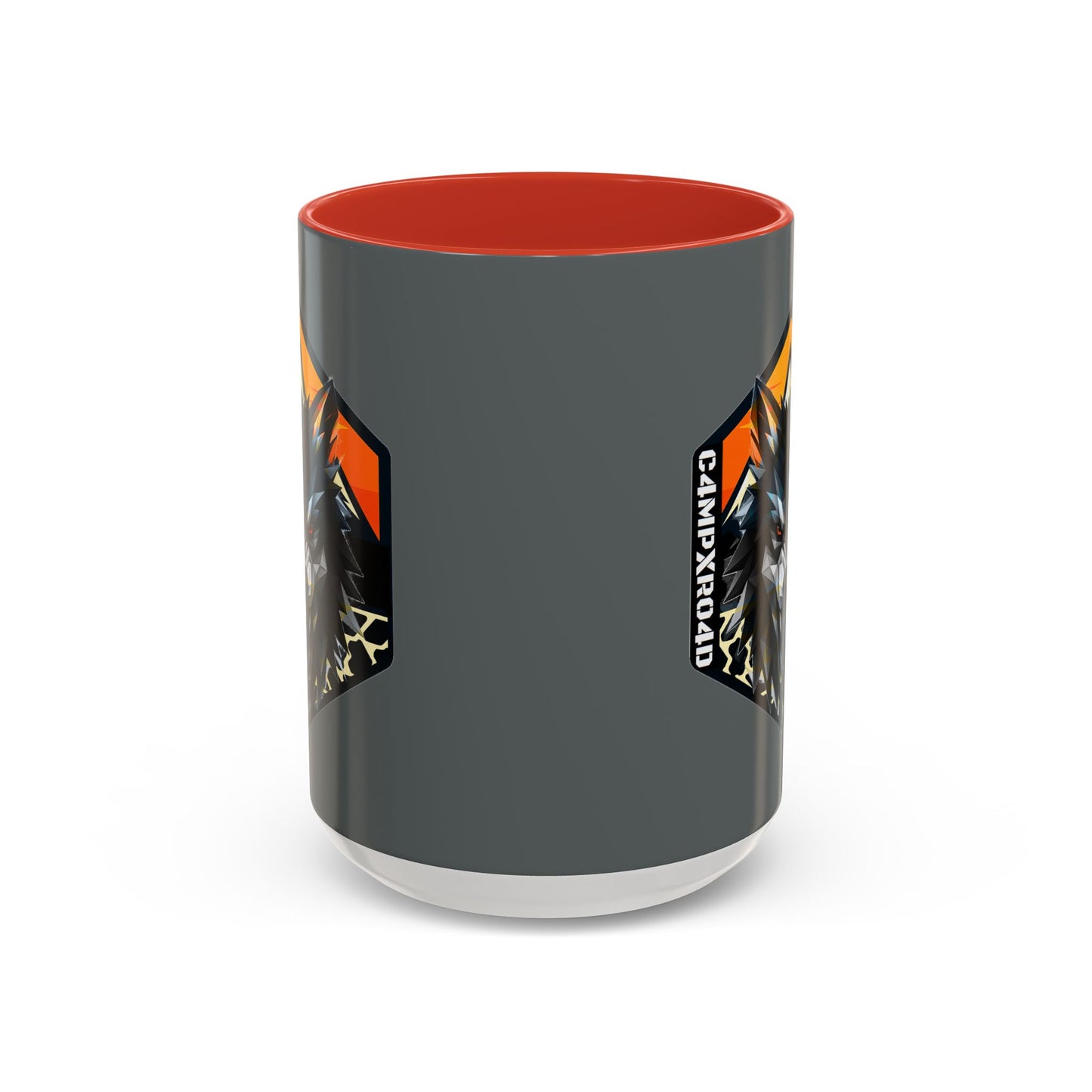 C4MPXRO4D Wolf Shield Camper Badge Mug | Accent Coffee Mug 11oz 15oz