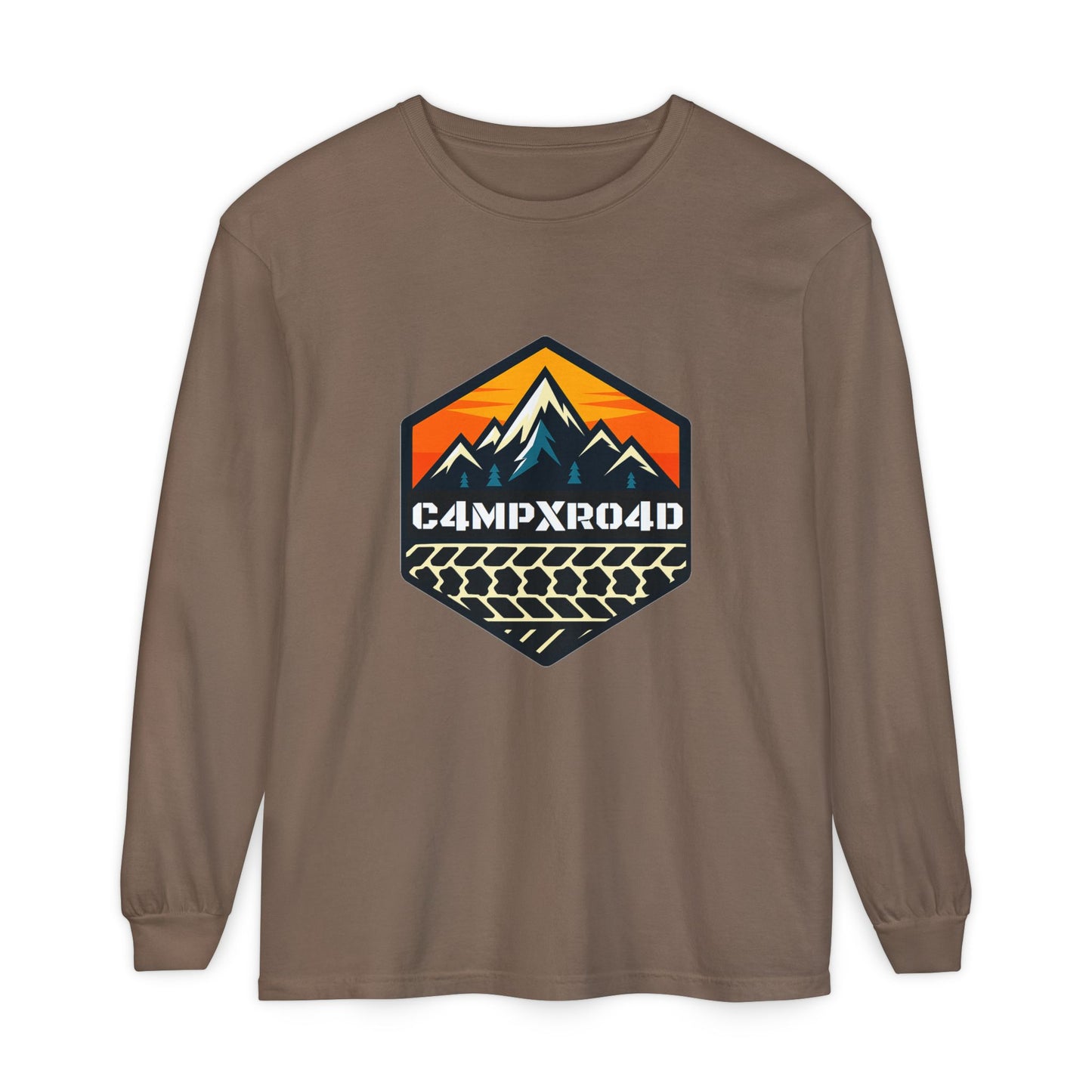 C4MPXRO4D Hexa Shield Camper Badge T-Shirt | Long Sleeve