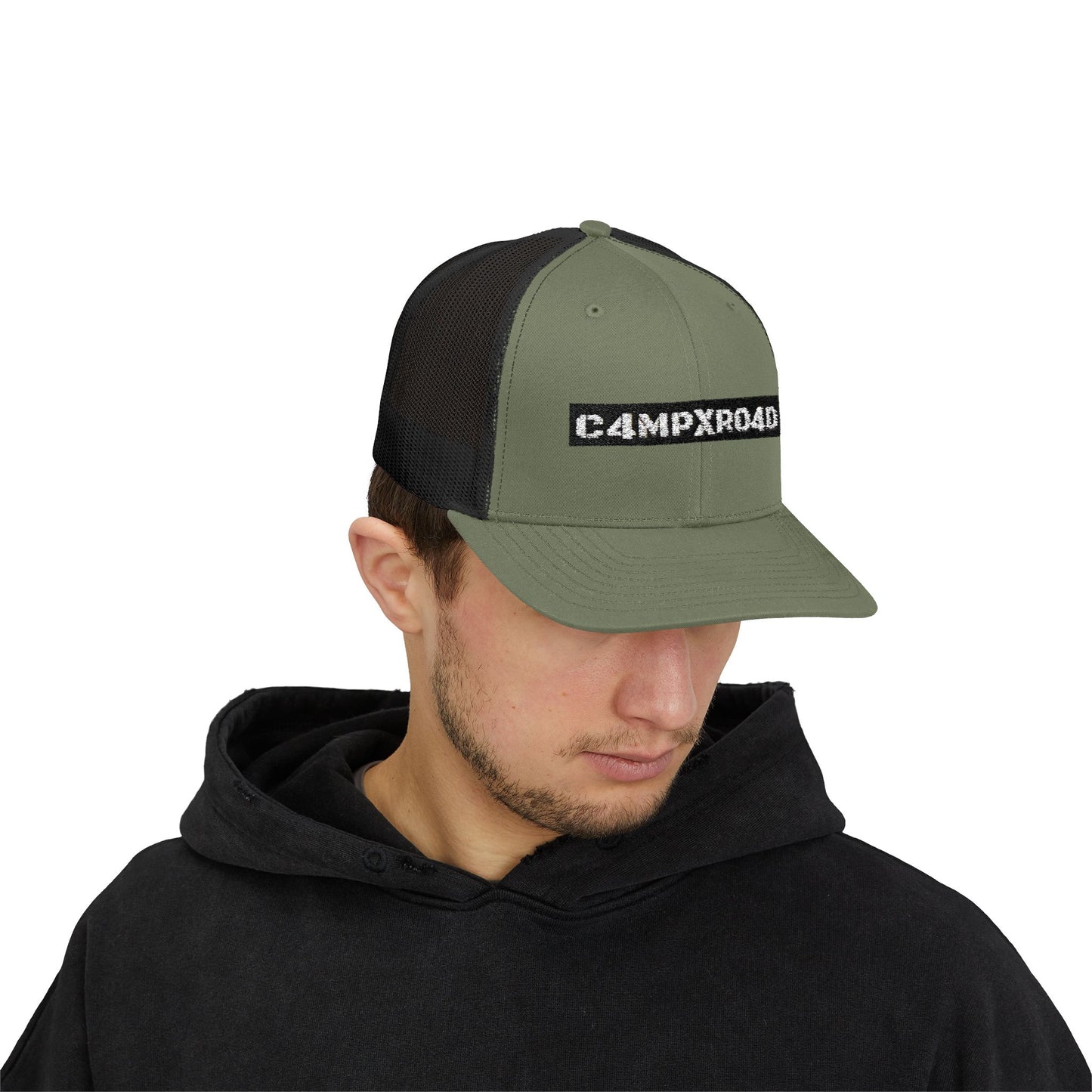 C4MPXRO4D logo Cap | Trucker Snapback Mesh Hat