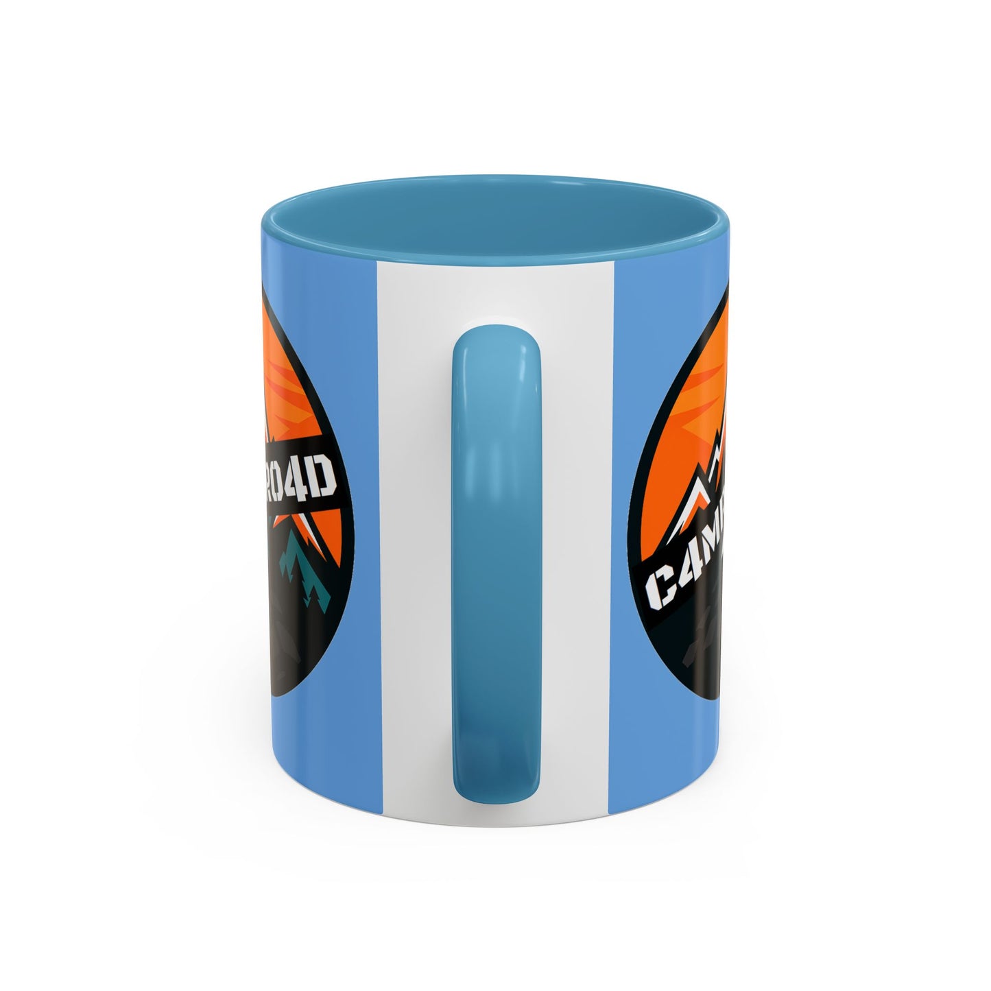 C4MPXRO4D Rounded Shield Camper Badge Mug | Accent Coffee Mug 11oz 15oz