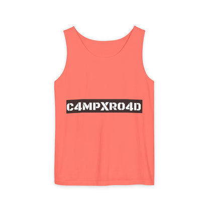 C4MPXR04D logo Tank Top | Graphic camping text tee