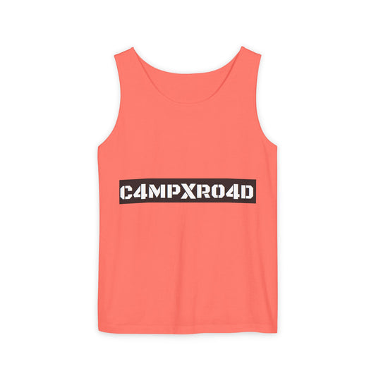 C4MPXR04D logo Tank Top | Graphic camping text tee