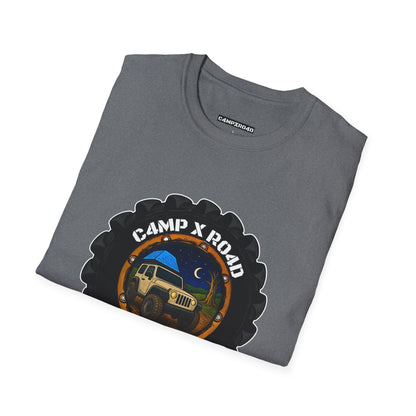 C4MPXRO4D Camper Badge Soft Tee | Graphic T-Shirt