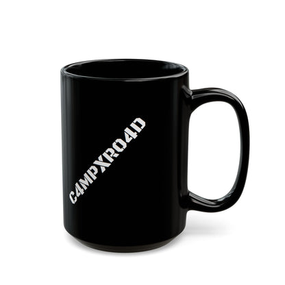 C4MPXR04D Text Design Mug | Black Ceramic Coffee Mug
