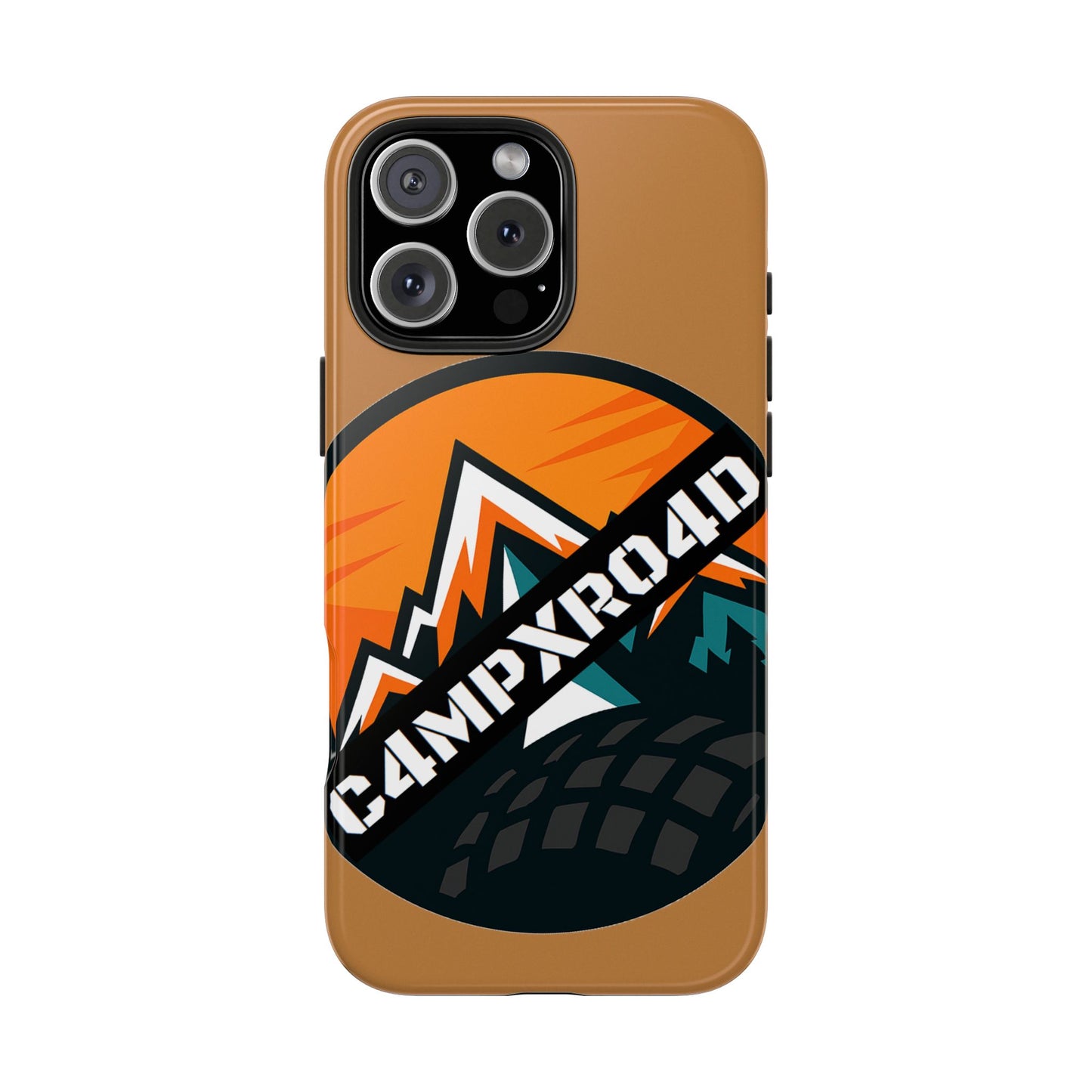 C4MPXRO4D Rounded Shield Camper Badge Phone Case | Tough Phone Case