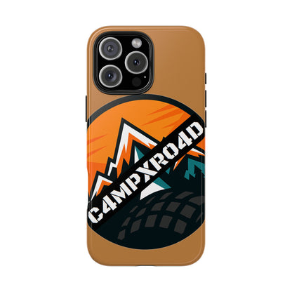 C4MPXRO4D Rounded Shield Camper Badge Phone Case | Tough Phone Case