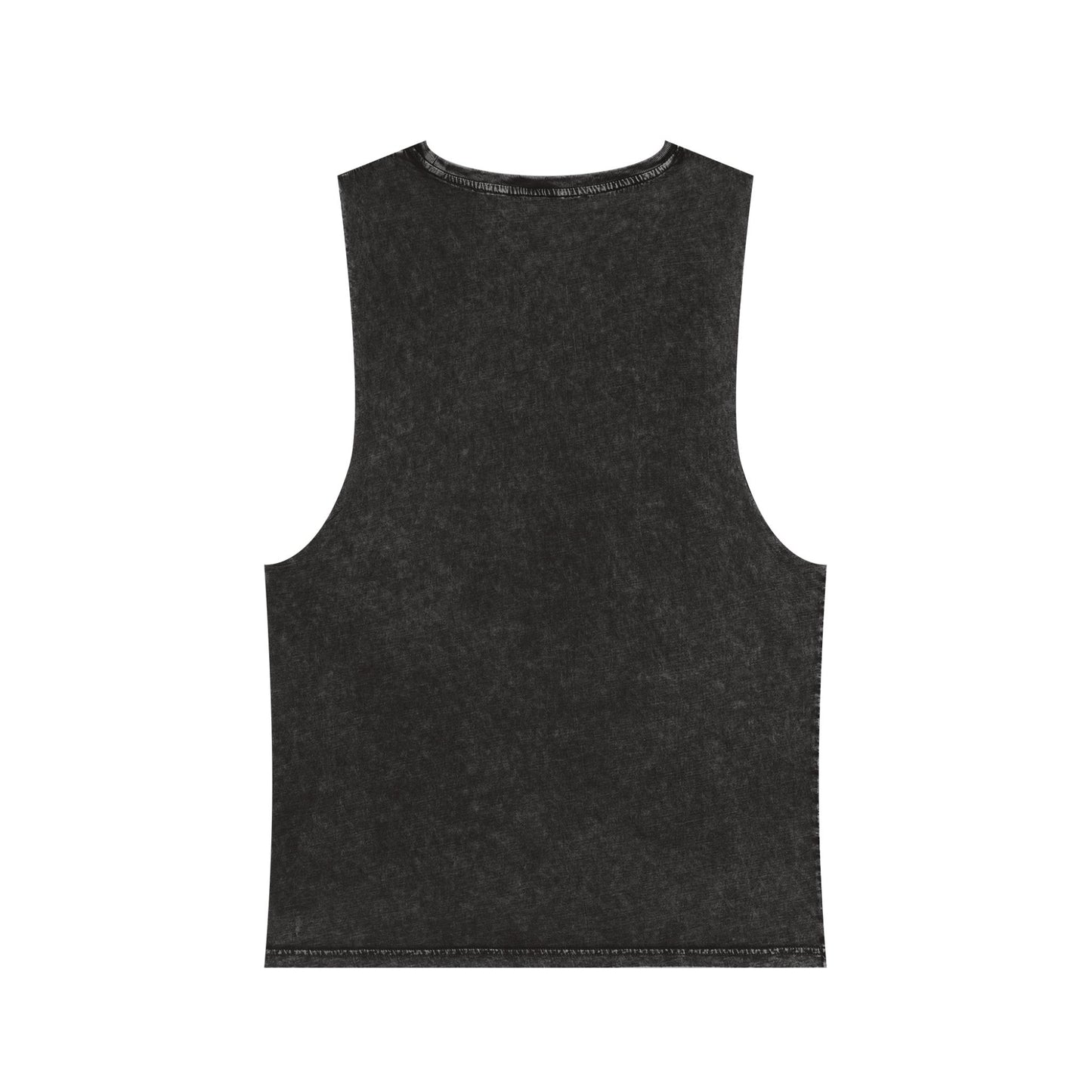 C4MPXRO4D Rounded Shield Camper Badge Tank Top | stonewash black, retro stencil logo