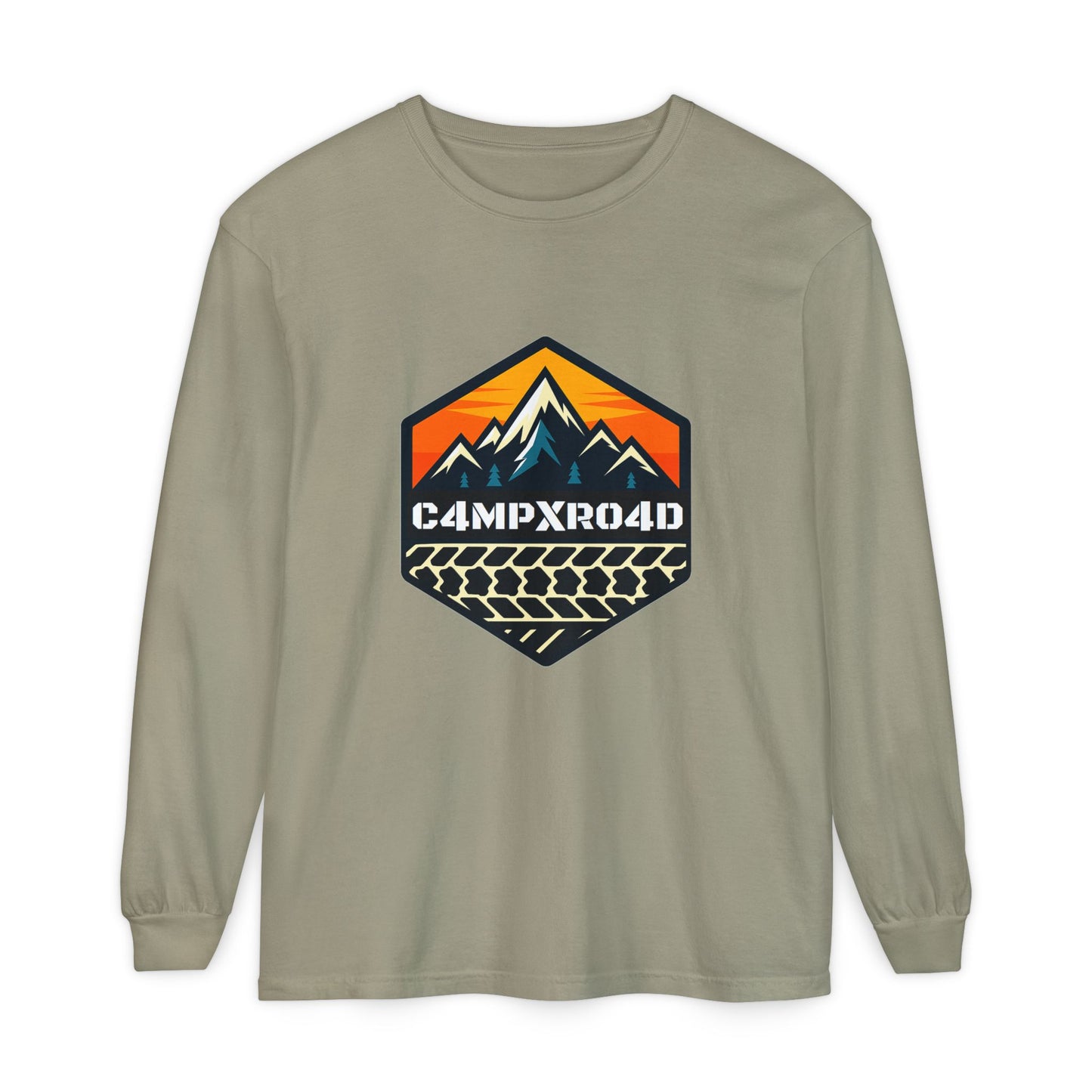 C4MPXRO4D Hexa Shield Camper Badge T-Shirt | Long Sleeve