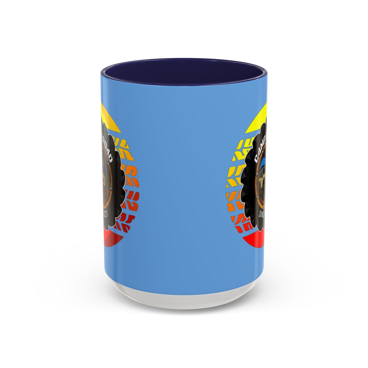 C4MPXRO4D Summer Camper Badge Mug | Accent Coffee Mug 11oz 15oz