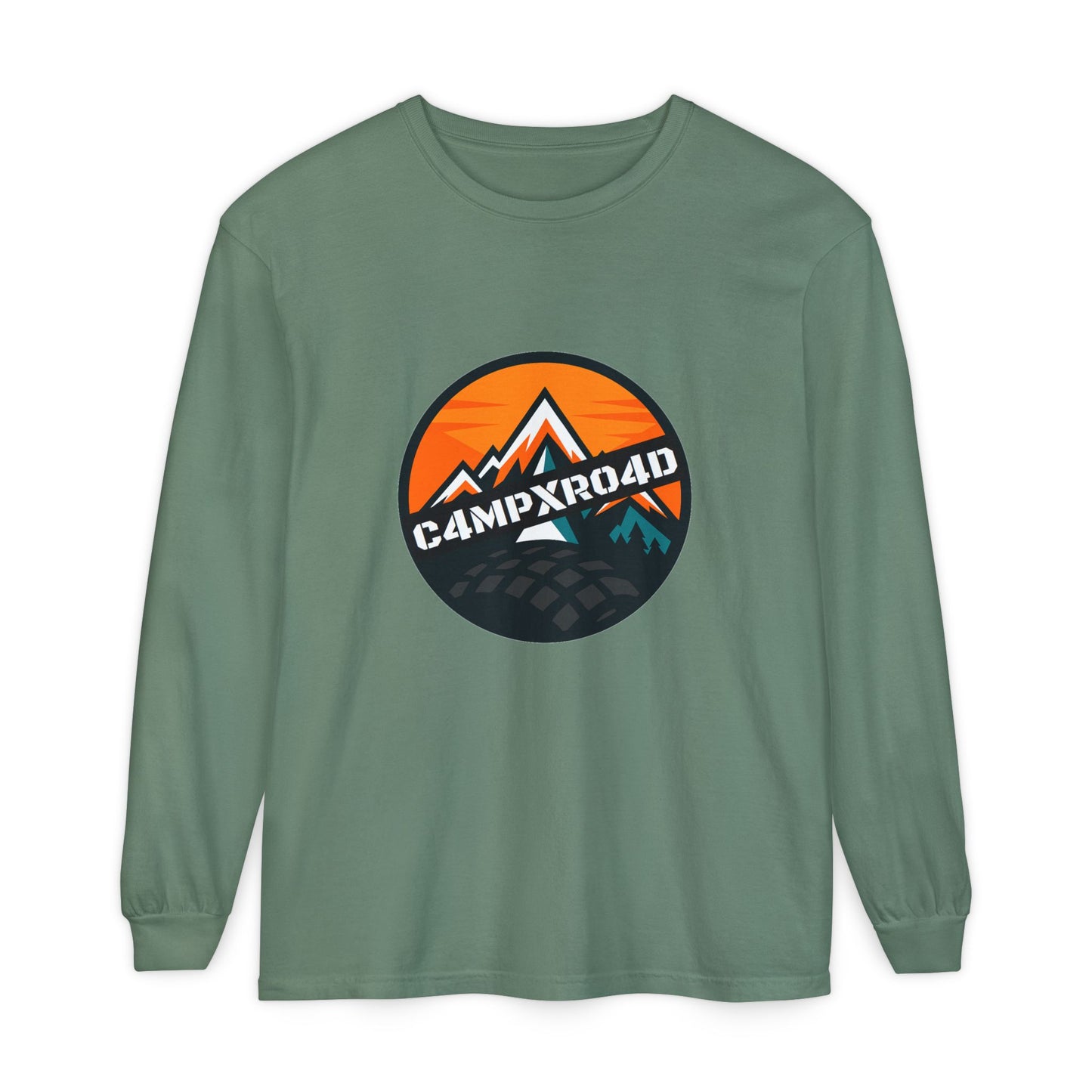 C4MPXRO4D Rounded Shield Camper Badge T-Shirt | Long Sleeve