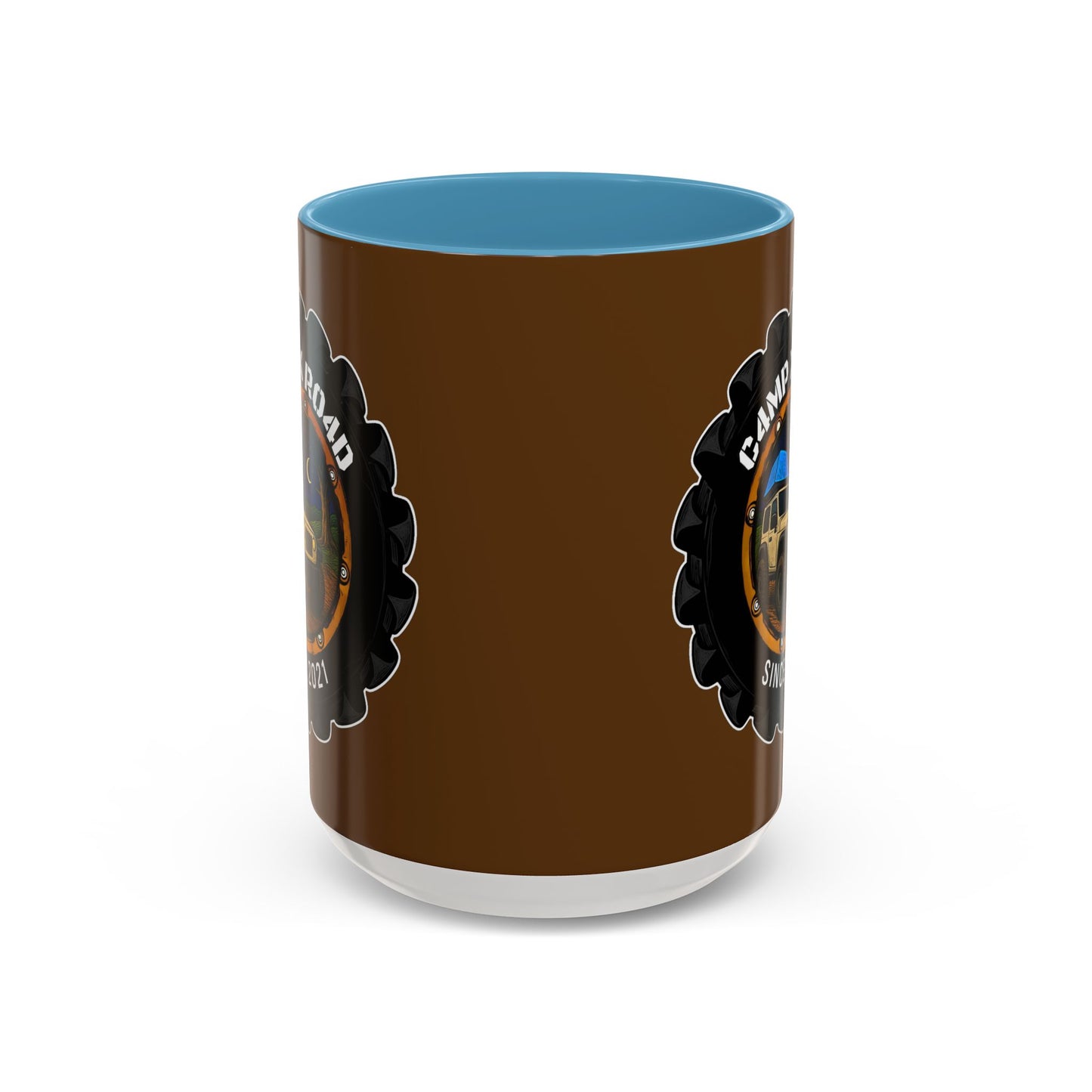 C4MPXRO4D Camper Badge Mug | Accent Coffee Mug 11oz 15oz