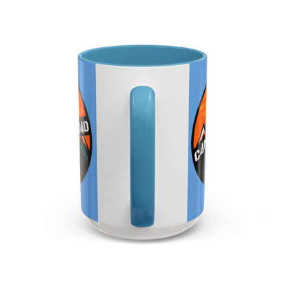 C4MPXRO4D Rounded Shield Camper Badge Mug | Accent Coffee Mug 11oz 15oz