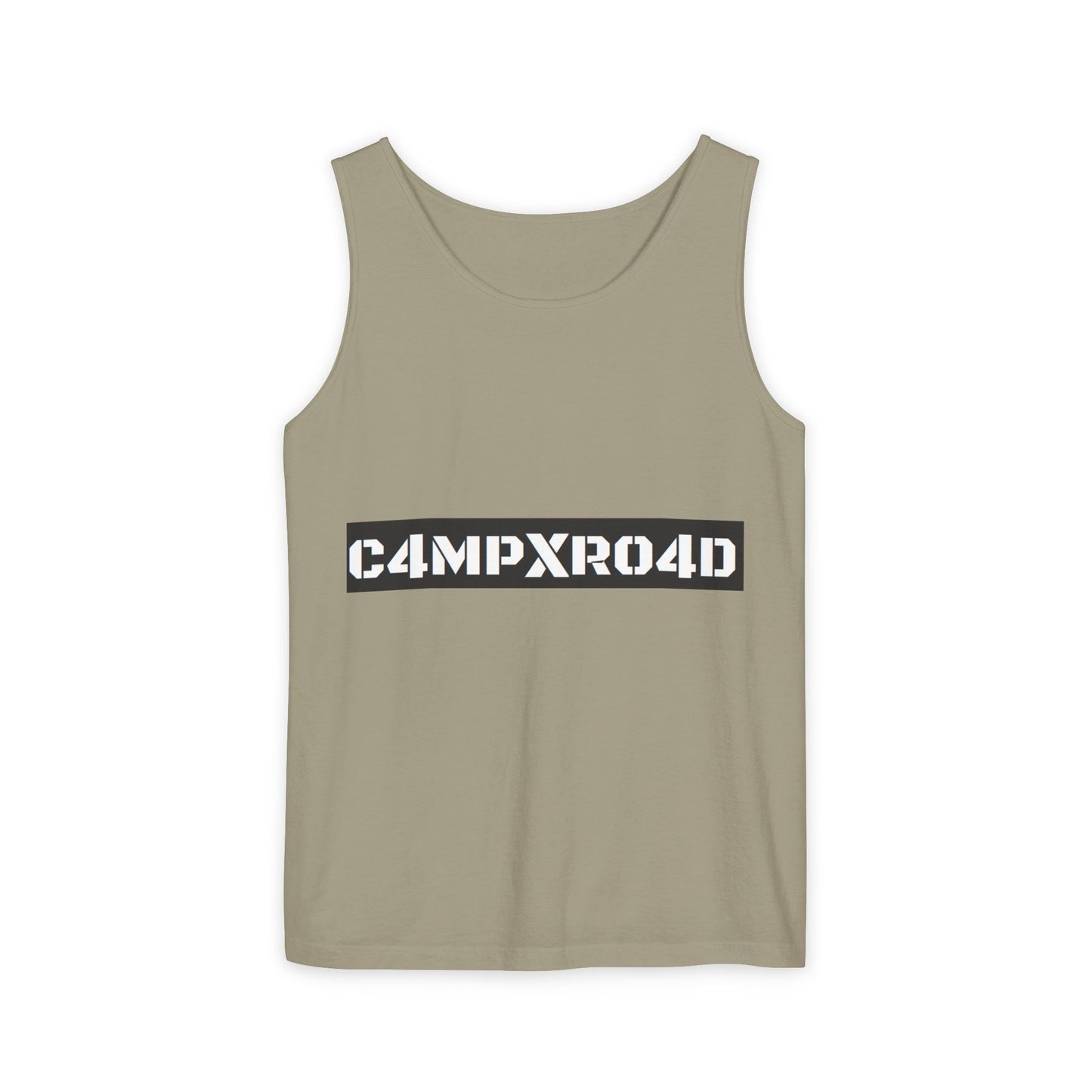 C4MPXR04D logo Tank Top | Graphic camping text tee