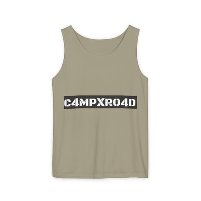 C4MPXR04D logo Tank Top | Graphic camping text tee