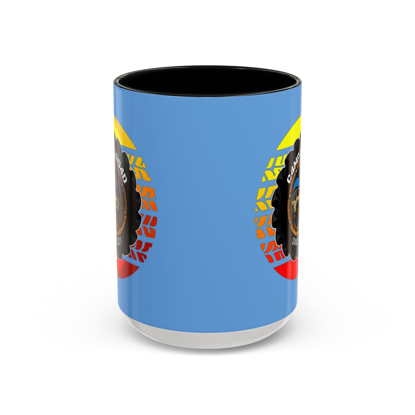 C4MPXRO4D Summer Camper Badge Mug | Accent Coffee Mug 11oz 15oz