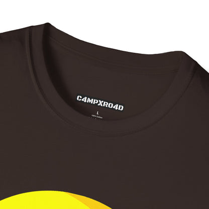 C4MPXRO4D Summer Camper Badge Soft Tee | Graphic T-Shirt