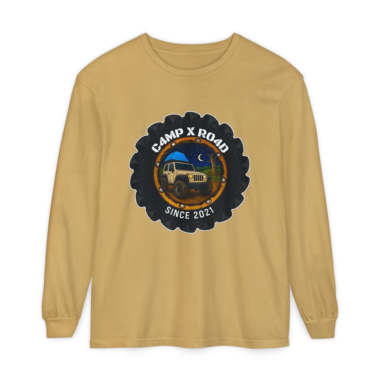 C4MPXRO4D Camper Badge T-Shirt | Long Sleeve