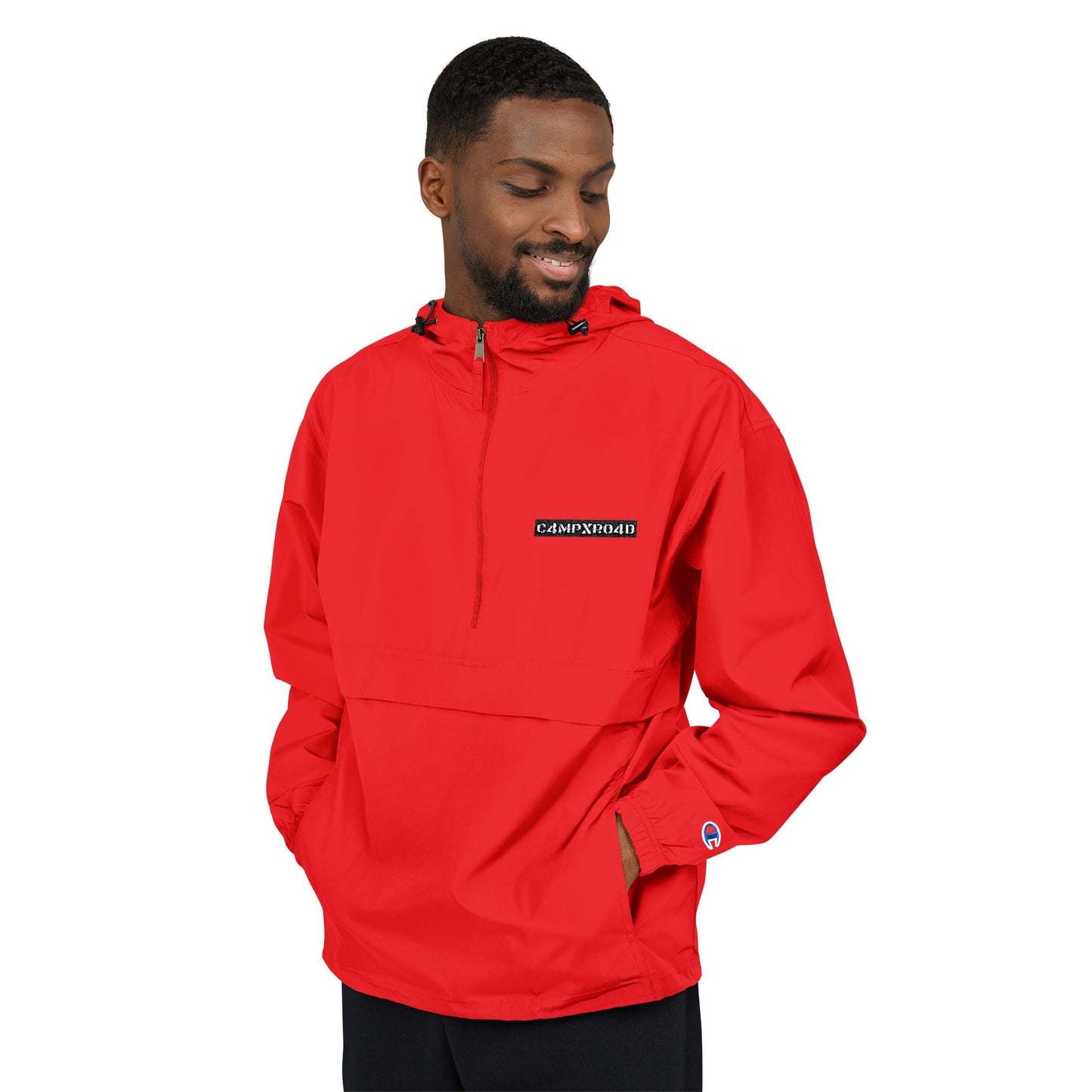C4MPXRO4D Anorak Jacket | Black Packable Windbreaker
