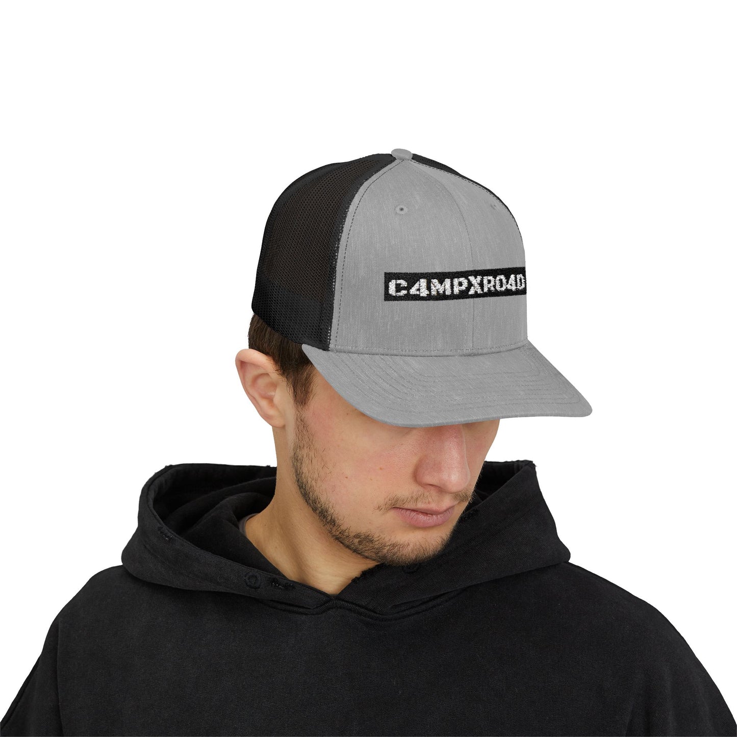 C4MPXRO4D logo Cap | Trucker Snapback Mesh Hat
