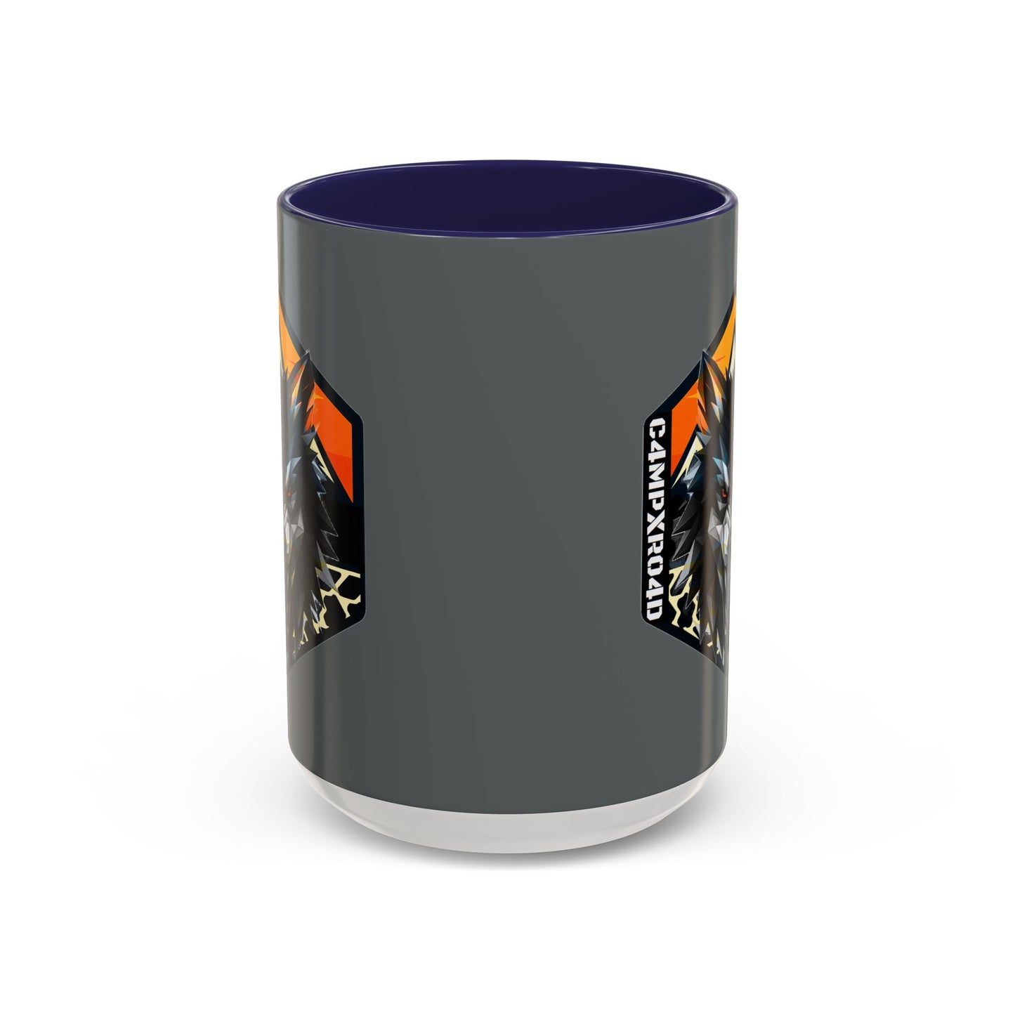 C4MPXRO4D Wolf Shield Camper Badge Mug | Accent Coffee Mug 11oz 15oz