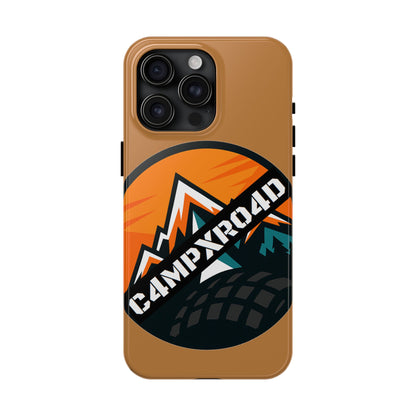 C4MPXRO4D Rounded Shield Camper Badge Phone Case | Tough Phone Case