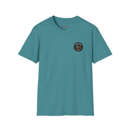 C4MPXRO4D Tiny Camper Badge Soft Tee | Graphic T-Shirt
