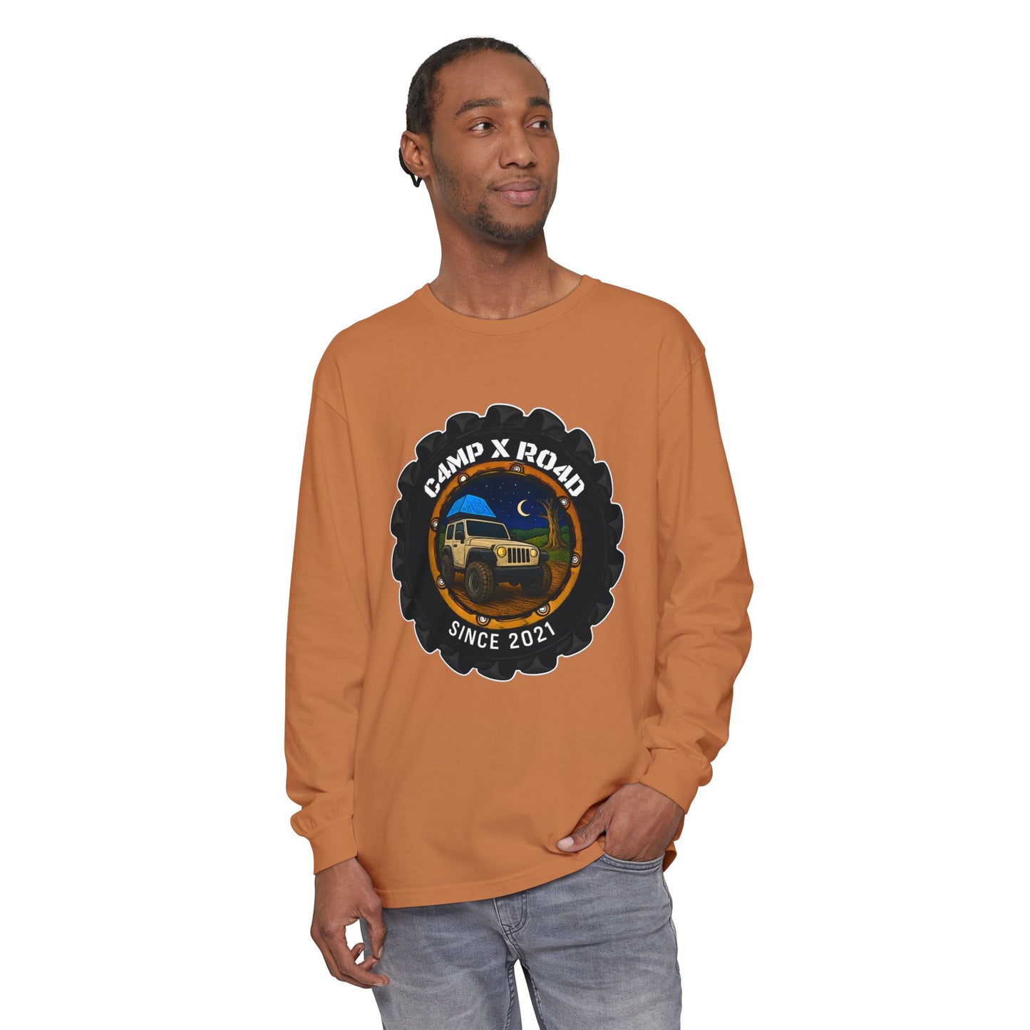 C4MPXRO4D Camper Badge T-Shirt | Long Sleeve