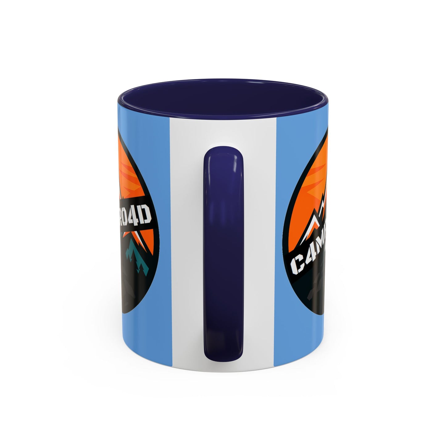 C4MPXRO4D Rounded Shield Camper Badge Mug | Accent Coffee Mug 11oz 15oz