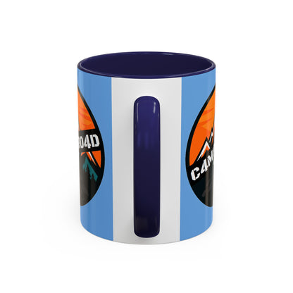 C4MPXRO4D Rounded Shield Camper Badge Mug | Accent Coffee Mug 11oz 15oz