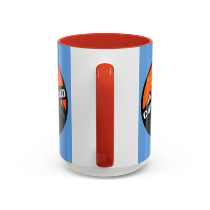 C4MPXRO4D Rounded Shield Camper Badge Mug | Accent Coffee Mug 11oz 15oz