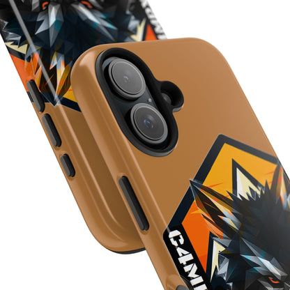 C4MPXRO4D Wolf Shield Camper Badge Phone Case | Tough Phone Case