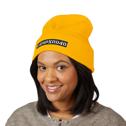 C4MPXR04D Embroidered Beanie | Cuffed Knit Hat
